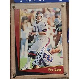 Plaque of New York Giants Players Phil Simms and Lawrence Taylor